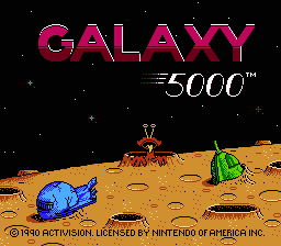 Galaxy 5000: Racing in the 51st Century title screenshot
